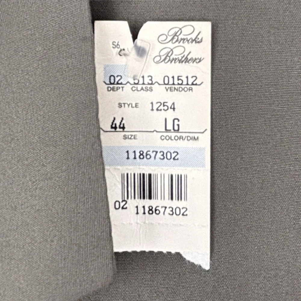Brooks Brothers Mens 44L 2 Button Blazer Sport Coat Olive Green Taupe 1254-J4CJ
